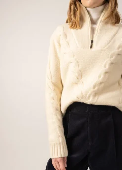 Saint James Jumpers, Cardigans, Jackets*Aberdeen Truck-collar Jumper Ecume