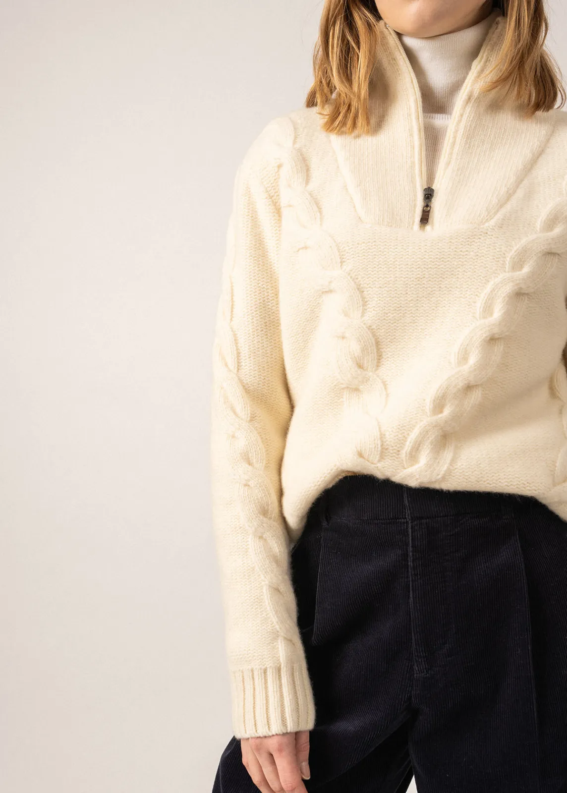 Saint James Jumpers, Cardigans, Jackets*Aberdeen Truck-collar Jumper Ecume
