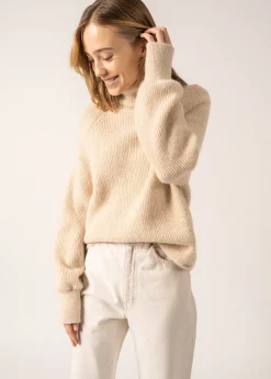 Saint James Jumpers, Cardigans, Jackets*Albertville Alpaca Roll-neck Jumper Ecume
