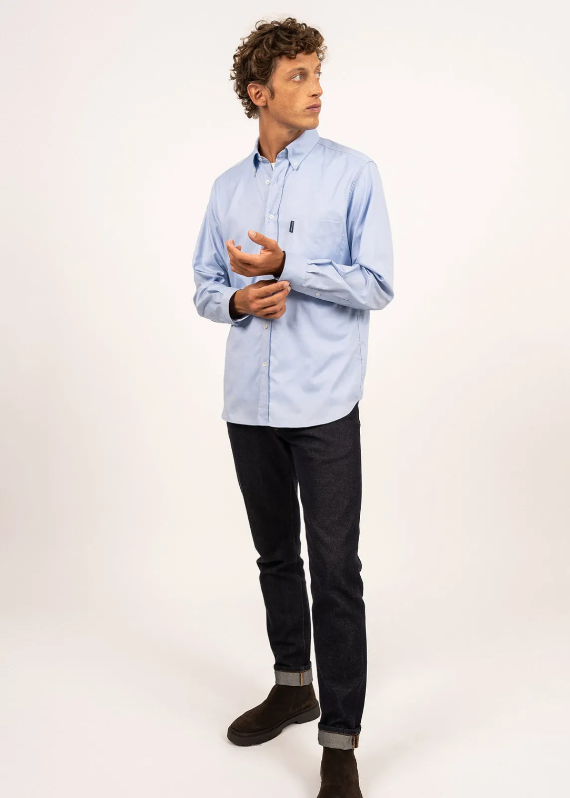 Saint James Shirts*Amboise long sleeve shirt Ciel