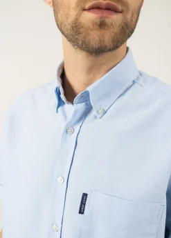 Saint James Shirts*Amboise short sleeve shirt Ciel
