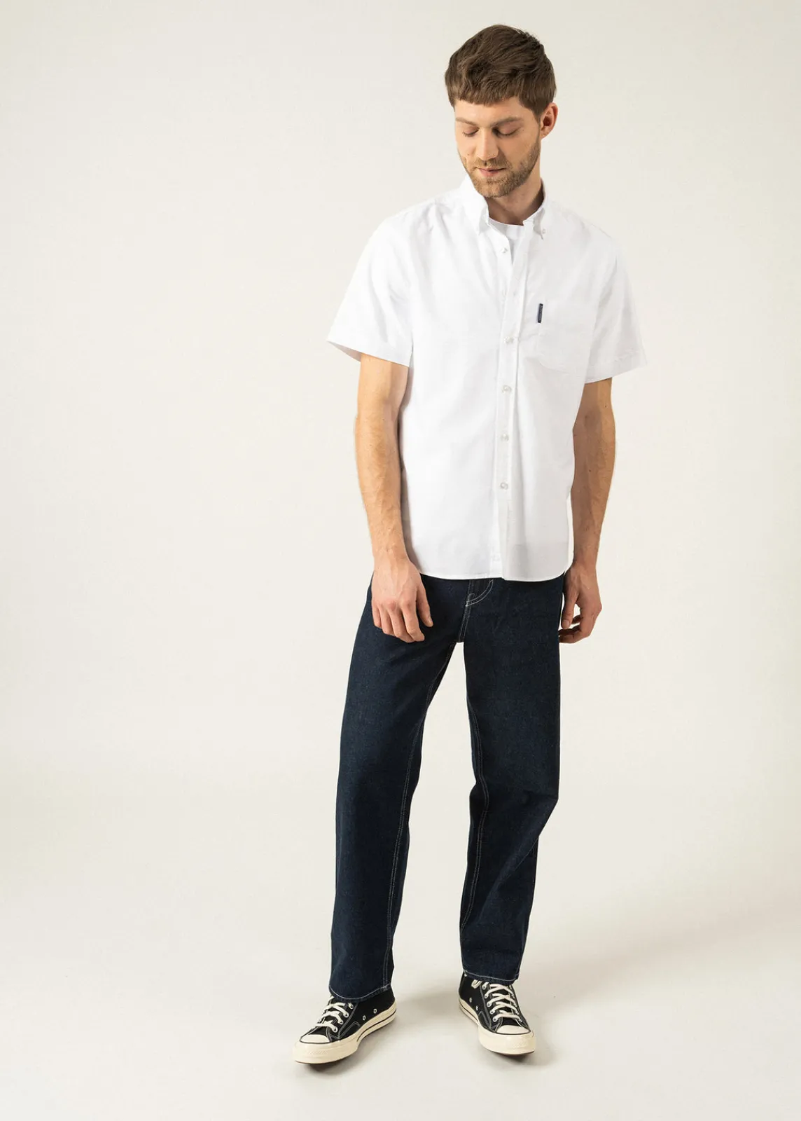 Saint James Shirts*Amboise short sleeve shirt Blanc