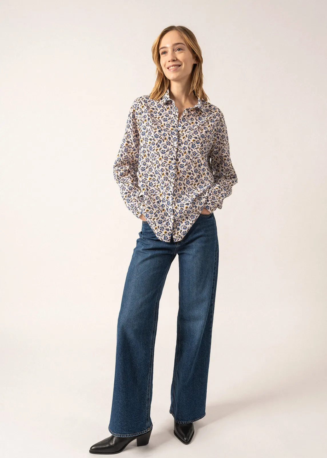 Saint James Shirts & Blouses*Ambre Printed Shirt Escapade