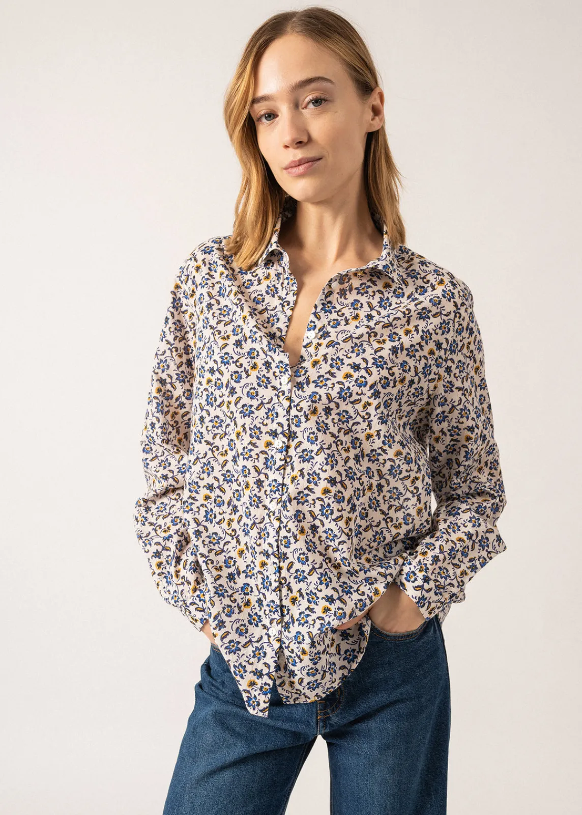 Saint James Shirts & Blouses*Ambre Printed Shirt Escapade