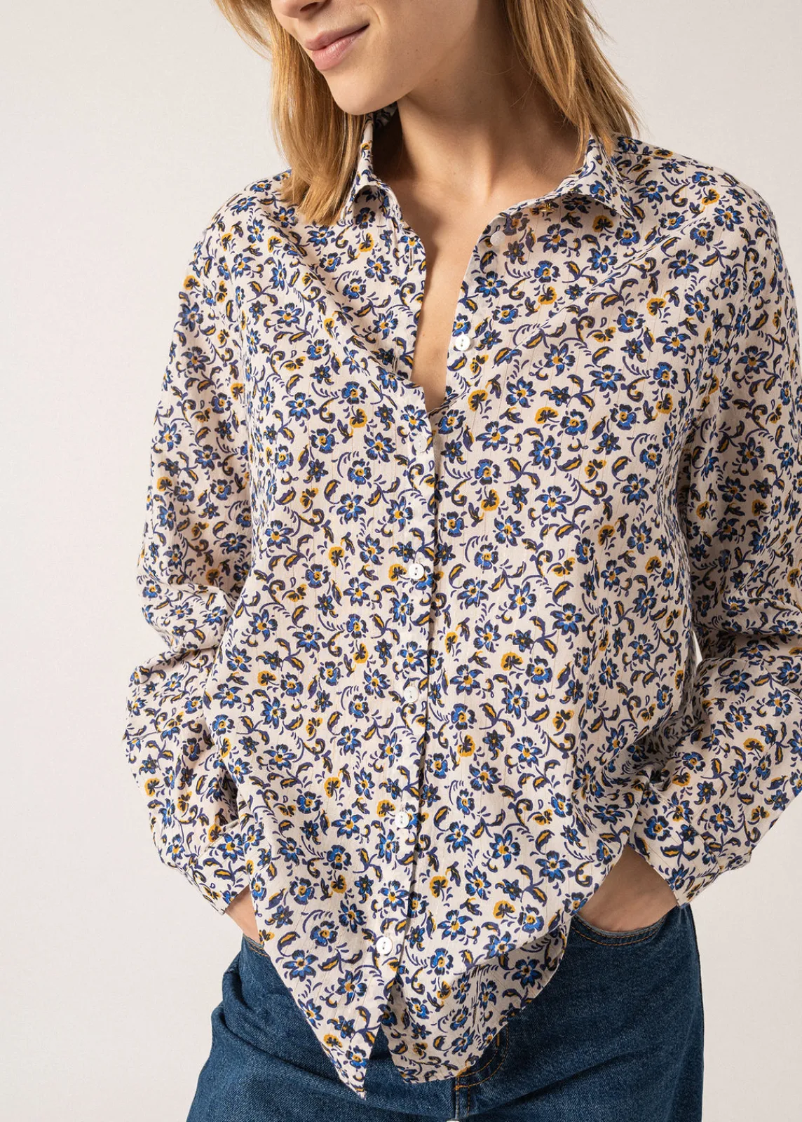 Saint James Shirts & Blouses*Ambre Printed Shirt Escapade