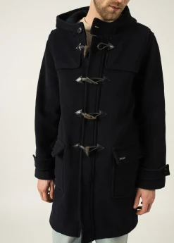 Saint James Coats*Antarctique classic duffle-coat Navy
