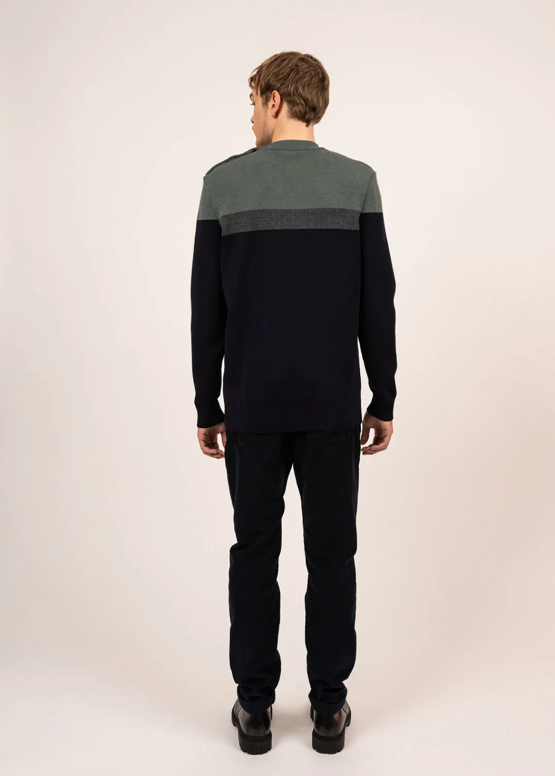 Saint James Sailor Jumpers|Sailor Jumpers*Aquitaine sailor jumper Marine/vegetal