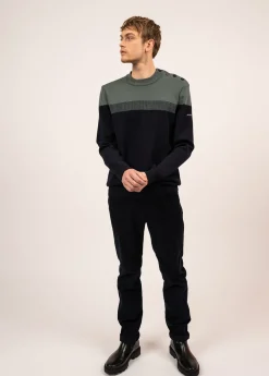 Saint James Sailor Jumpers|Sailor Jumpers*Aquitaine sailor jumper Marine/vegetal
