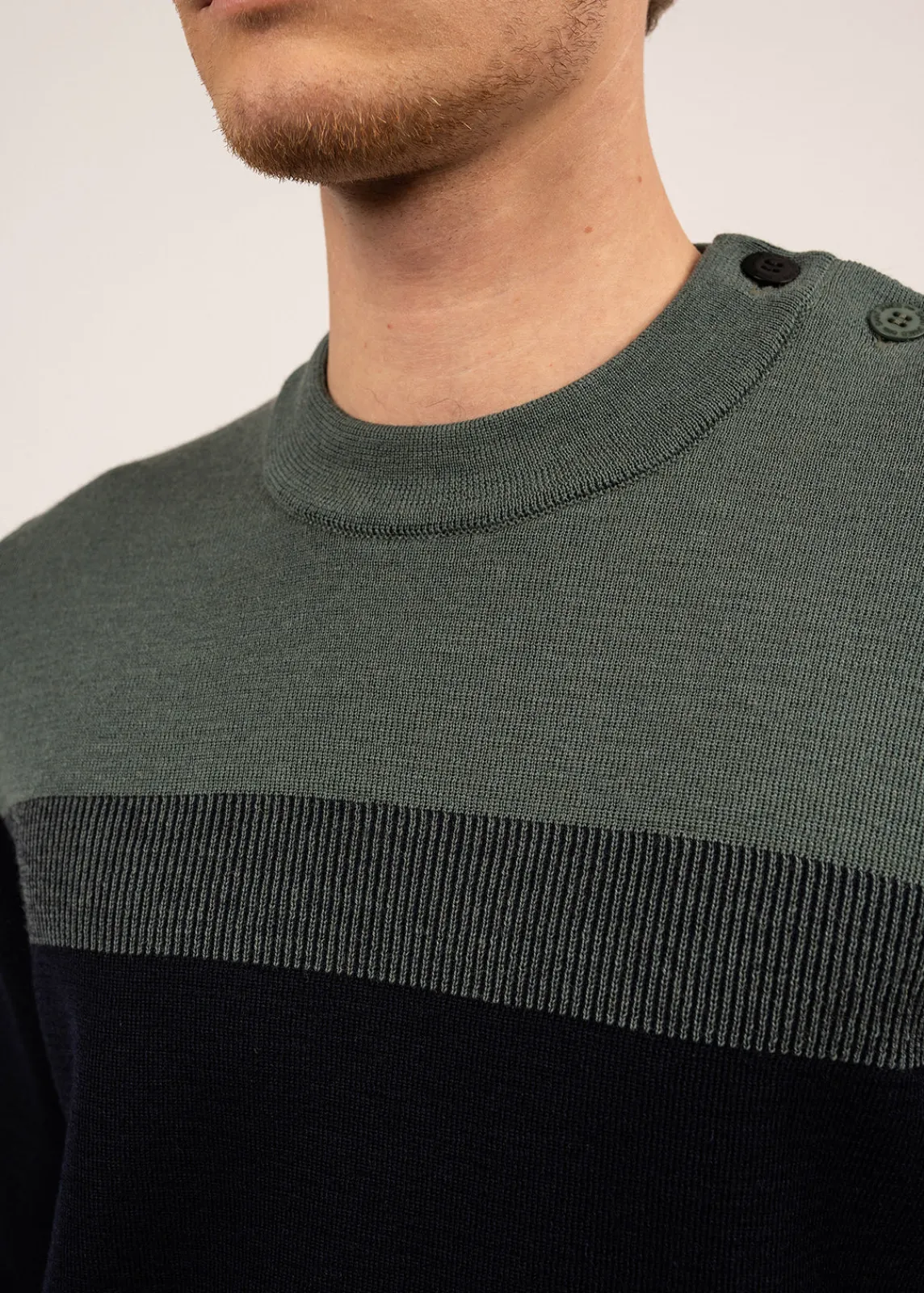 Saint James Sailor Jumpers|Sailor Jumpers*Aquitaine sailor jumper Marine/vegetal