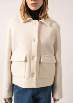 Saint James Jumpers, Cardigans, Jackets*Ardèche Workwear Jacket Blancd'hiver