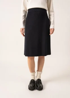 Saint James Dresses & Skirts*Artigues Straight Wool Skirt Navy