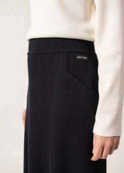Saint James Dresses & Skirts*Artigues Straight Wool Skirt Navy