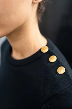 Saint James Sailor Jumpers|Sailor Jumpers*Astrolabe plain sailor jumper Noir