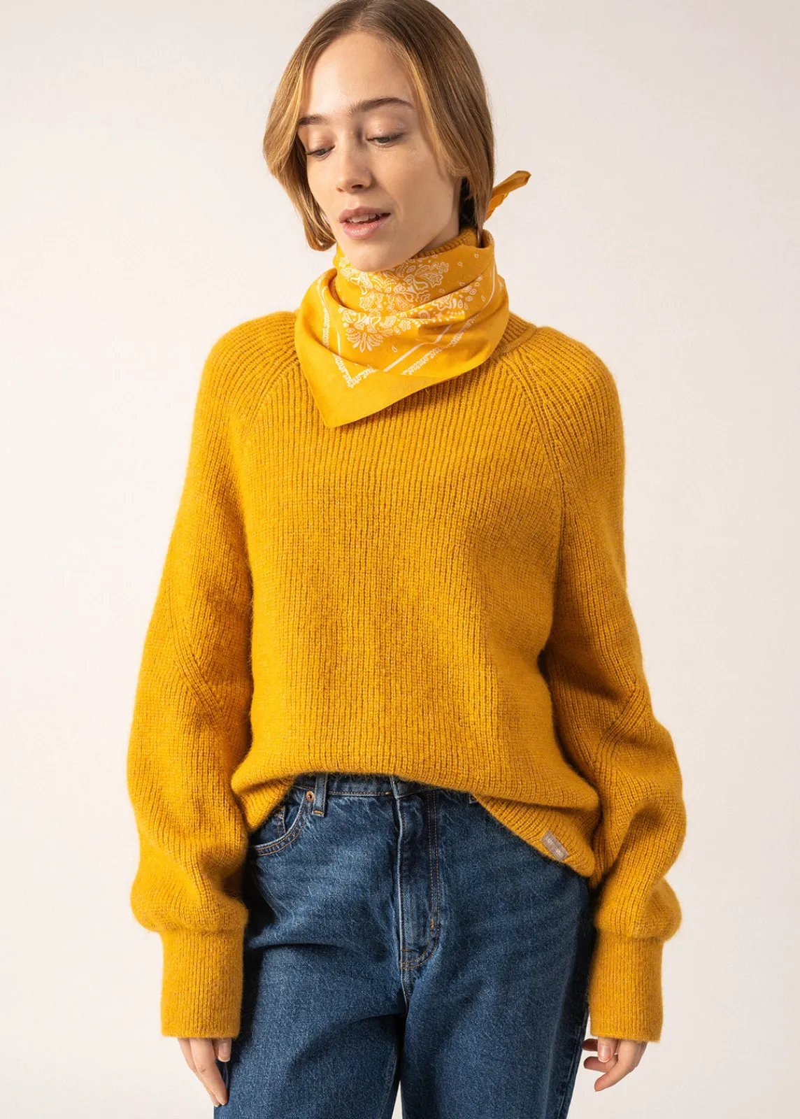 Saint James Scarves*Bandana scarf Ambre