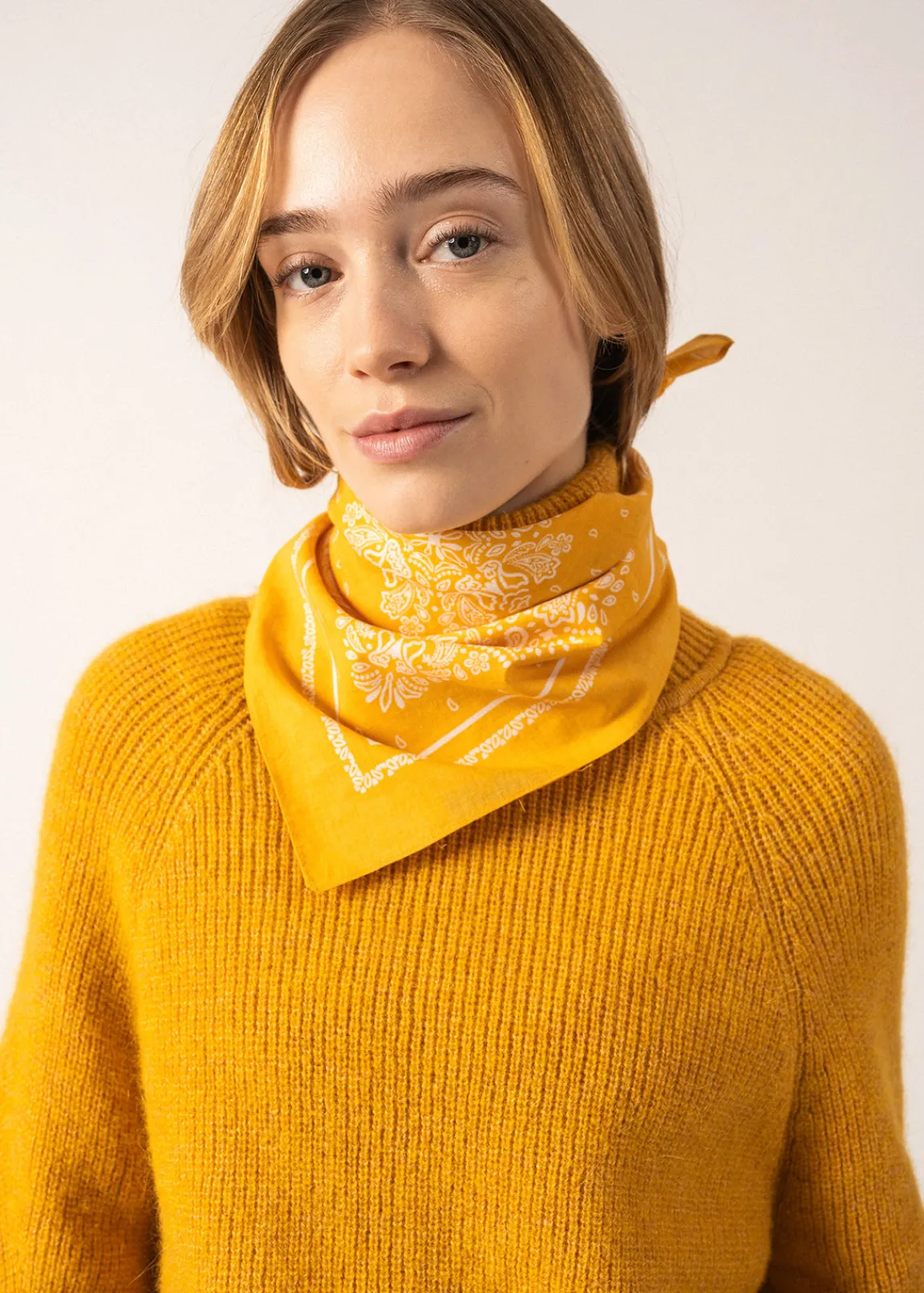 Saint James Scarves*Bandana scarf Ambre
