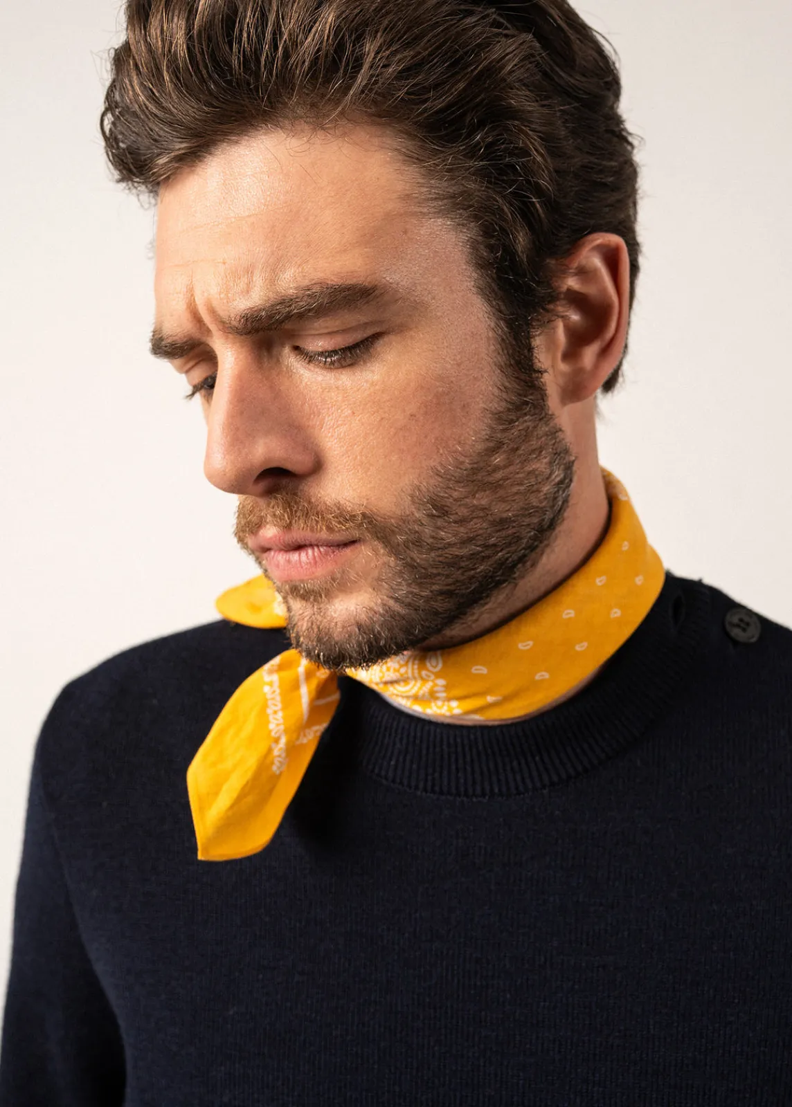 Saint James Scarves*Bandana scarf Ambre