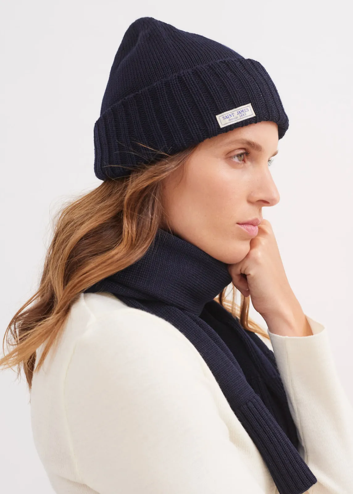 Saint James Accessories*Barbaresque turn-up hat Navy