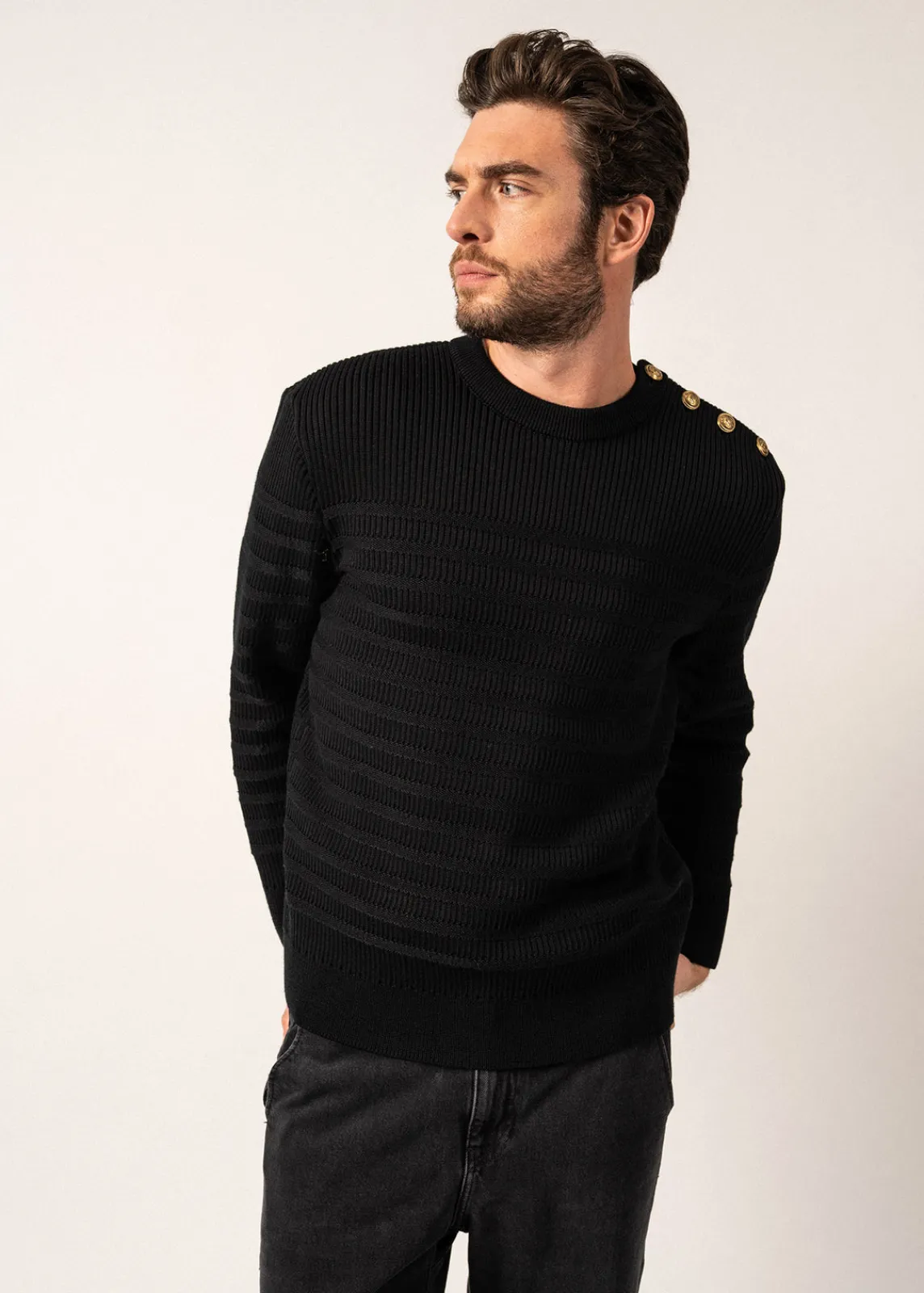 Saint James Sailor Jumpers|Sailor Jumpers*Binic Cap Striped Sailor Jumper Noir