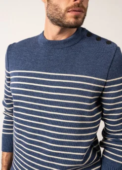 Saint James Sailor Jumpers|Sailor Jumpers*Binic striped sailor jumper Jean/ecru/marine