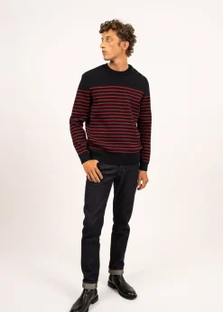 Saint James Sailor Jumpers|Sailor Jumpers*Binic striped sailor jumper Navy/medoc