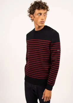 Saint James Sailor Jumpers|Sailor Jumpers*Binic striped sailor jumper Navy/medoc