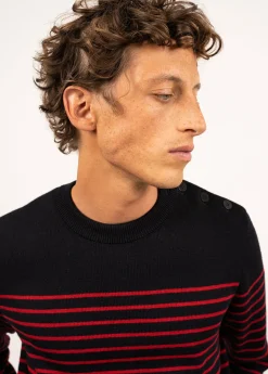 Saint James Sailor Jumpers|Sailor Jumpers*Binic striped sailor jumper Navy/medoc