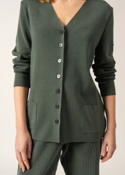 Saint James Jumpers, Cardigans, Jackets*Blainville V neck cardigan Vegetal
