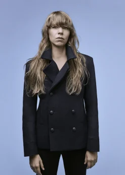 Saint James Coats & Peacoats*Bleu Comme Toi wool cloth peacoat Navy