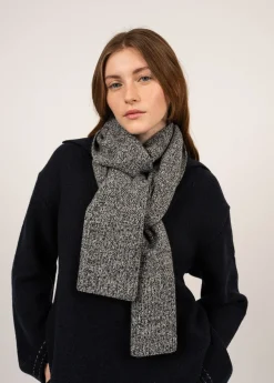 Saint James Scarves*Bréauté wool scarf Navy/ecru