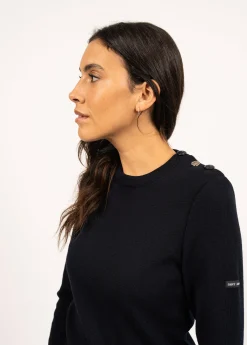 Saint James Sailor Jumpers|Sailor Jumpers*Bregançon plain sailor jumper Navy