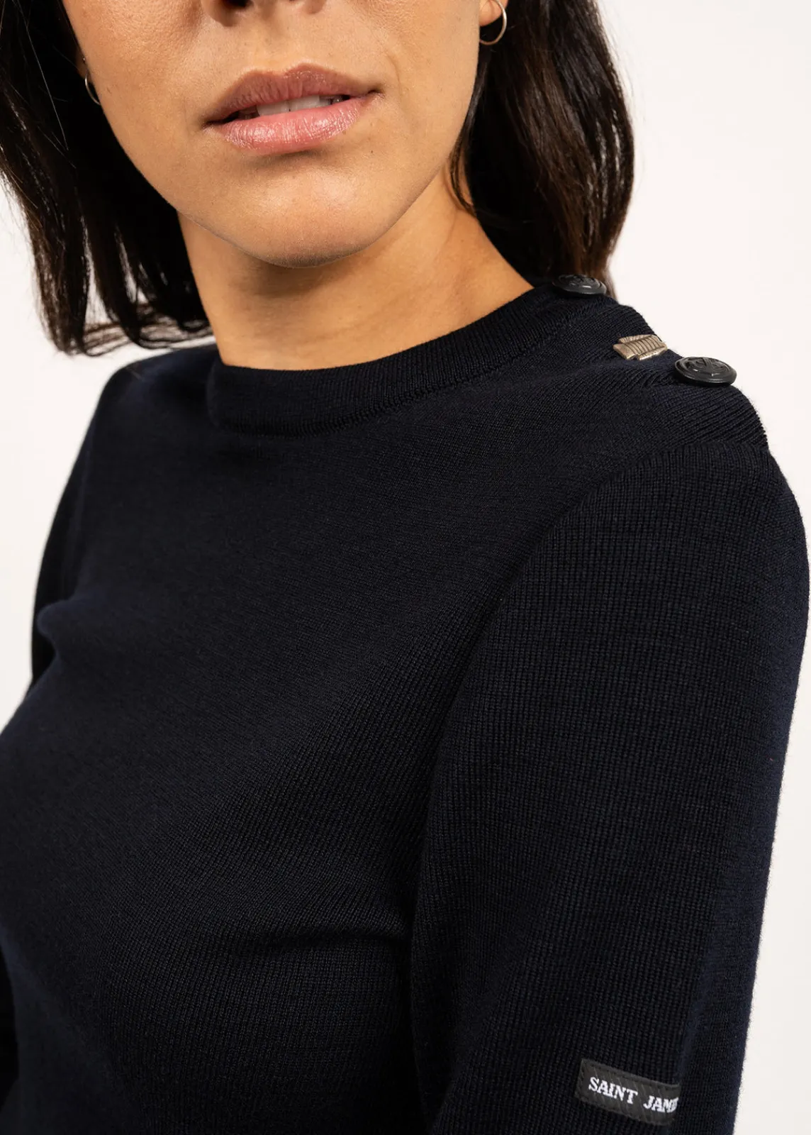 Saint James Sailor Jumpers|Sailor Jumpers*Bregançon plain sailor jumper Navy