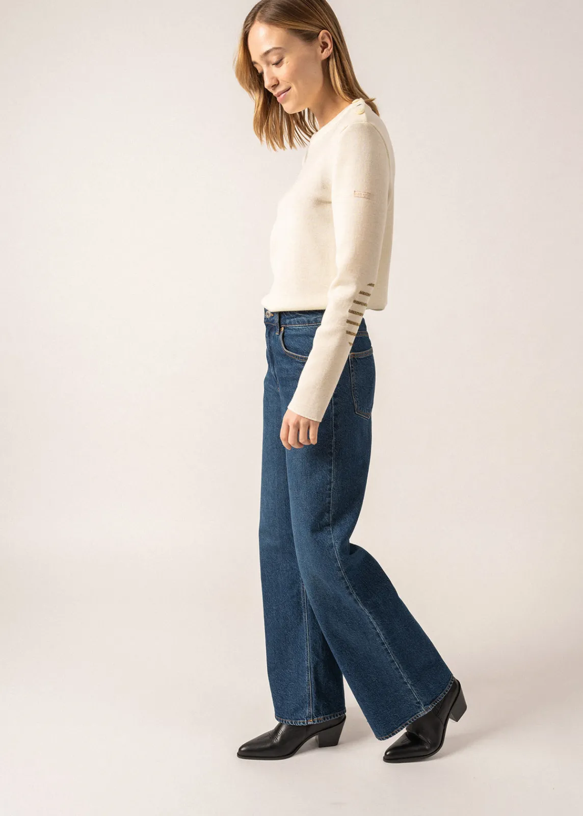 Saint James Sailor Jumpers|Sailor Jumpers*Bregançon plain sailor jumper Ecume