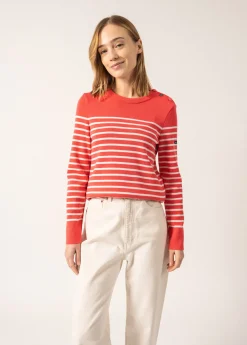 Saint James Sailor Jumpers|Sailor Jumpers*Bregançon striped sailor jumper Doly/blanc