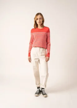 Saint James Sailor Jumpers|Sailor Jumpers*Bregançon striped sailor jumper Doly/blanc