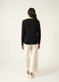Saint James Jumpers, Cardigans, Jackets*Brehat V neck jumper Noir