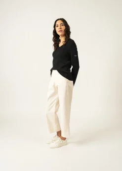 Saint James Jumpers, Cardigans, Jackets*Brehat V neck jumper Noir