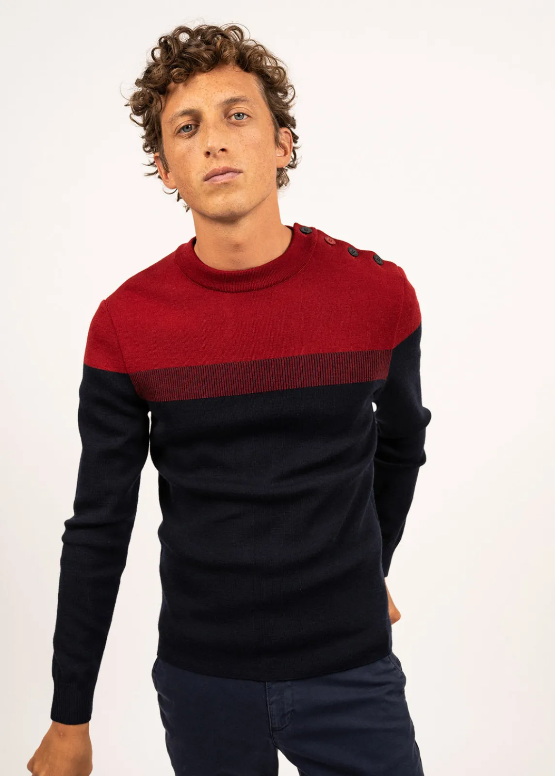 Saint James Sailor Jumpers|Sailor Jumpers*Bretagne sailor jumper Marine/persan