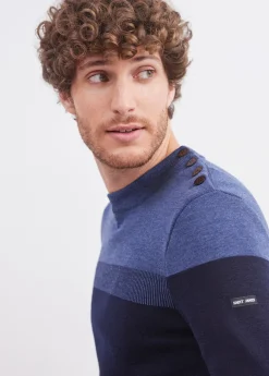 Saint James Sailor Jumpers|Sailor Jumpers*Bretagne sailor jumper Marine/jeans