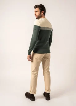 Saint James Sailor Jumpers|Sailor Jumpers*Bretagne sailor jumper Vegetal/ecru