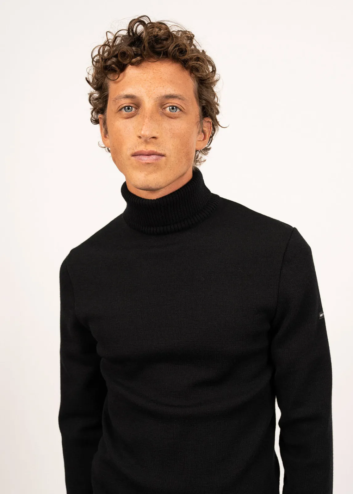 Saint James Sailor Jumpers|Sailor Jumpers*Bretagne turtleneck jumper Noir