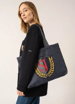 Saint James Accessories*Campus Tote Bag Jean/rouge