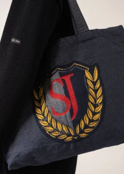 Saint James Accessories*Campus Tote Bag Jean/rouge