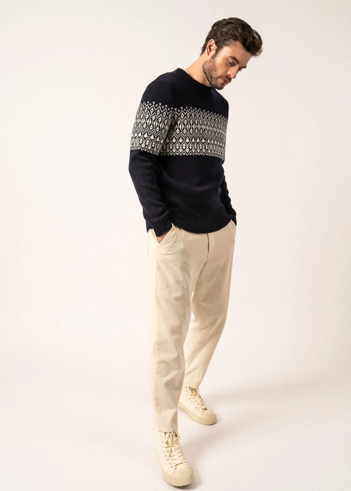 Saint James Sailor Jumpers|Sailor Jumpers*Cancale Escapade Sailor Jumper Navy/ecume