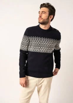 Saint James Sailor Jumpers|Sailor Jumpers*Cancale Escapade Sailor Jumper Navy/ecume