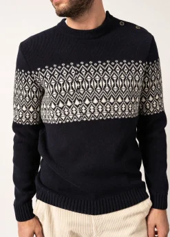 Saint James Sailor Jumpers|Sailor Jumpers*Cancale Escapade Sailor Jumper Navy/ecume