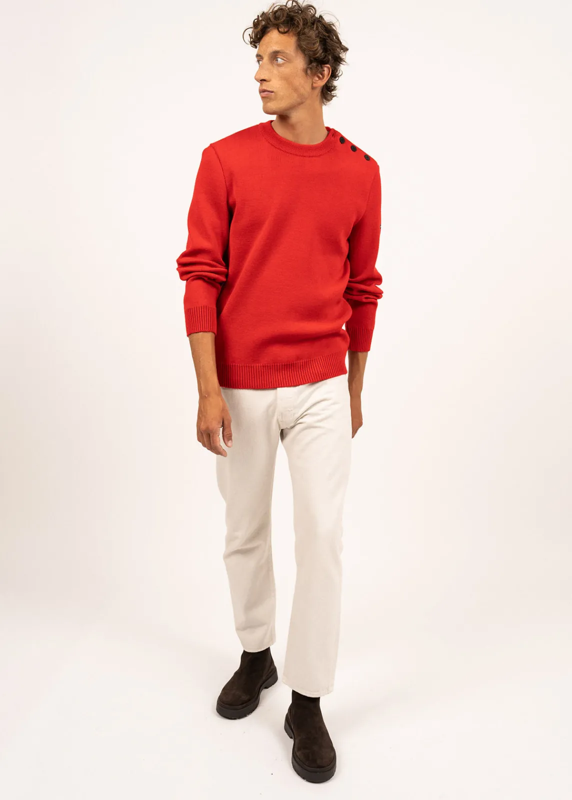 Saint James Sailor Jumpers|Sailor Jumpers*Cancale sailor jumper Rouge
