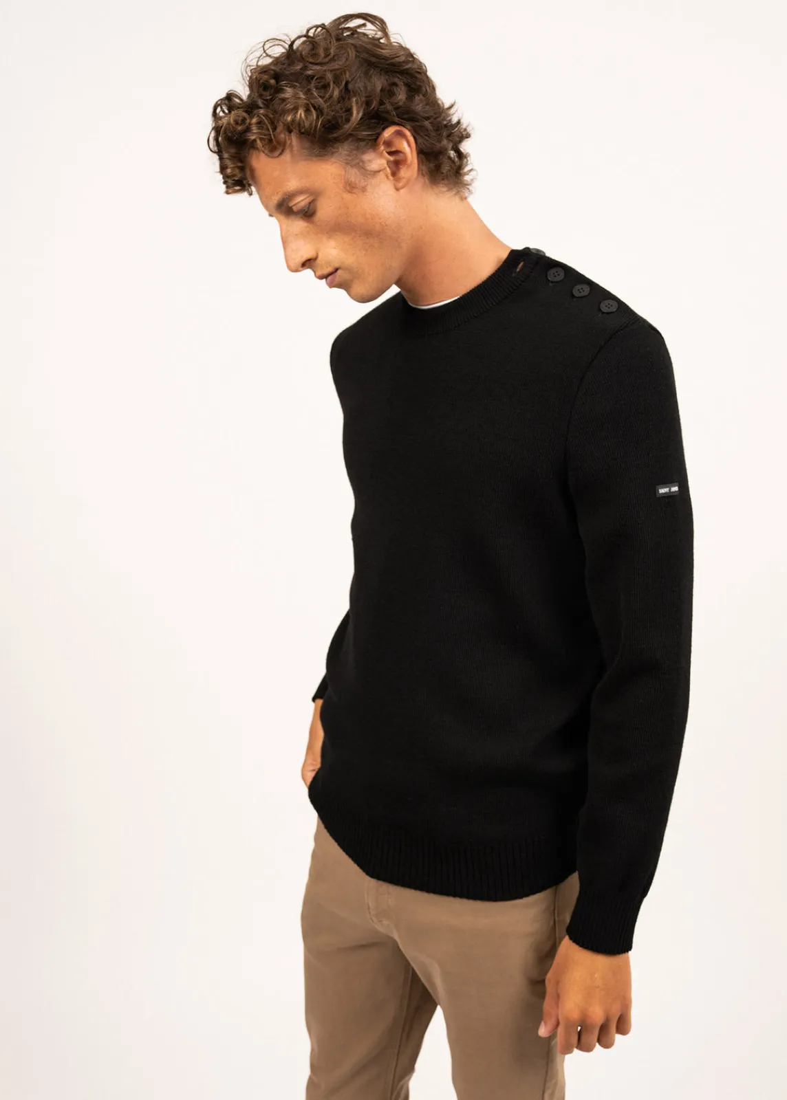 Saint James Sailor Jumpers|Sailor Jumpers*Cancale sailor jumper Noir