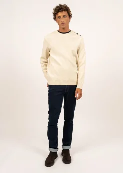 Saint James Sailor Jumpers|Sailor Jumpers*Cancale sailor jumper Ecru
