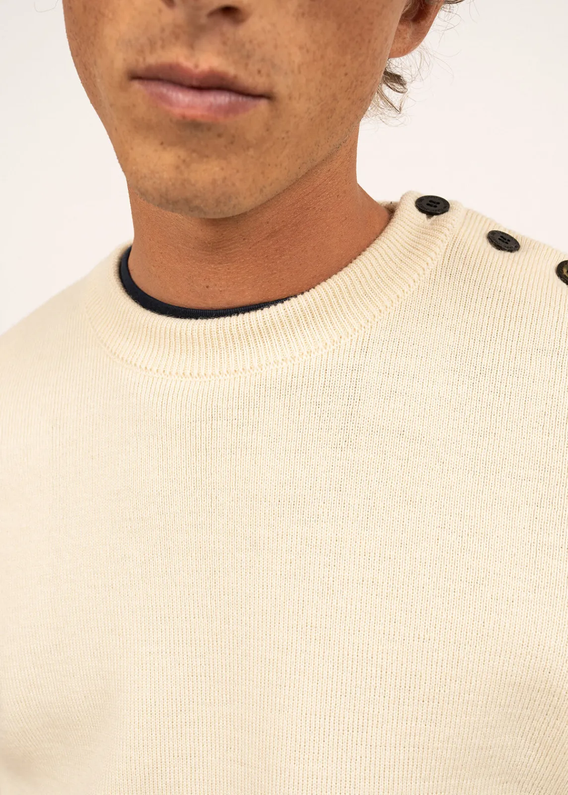 Saint James Sailor Jumpers|Sailor Jumpers*Cancale sailor jumper Ecru