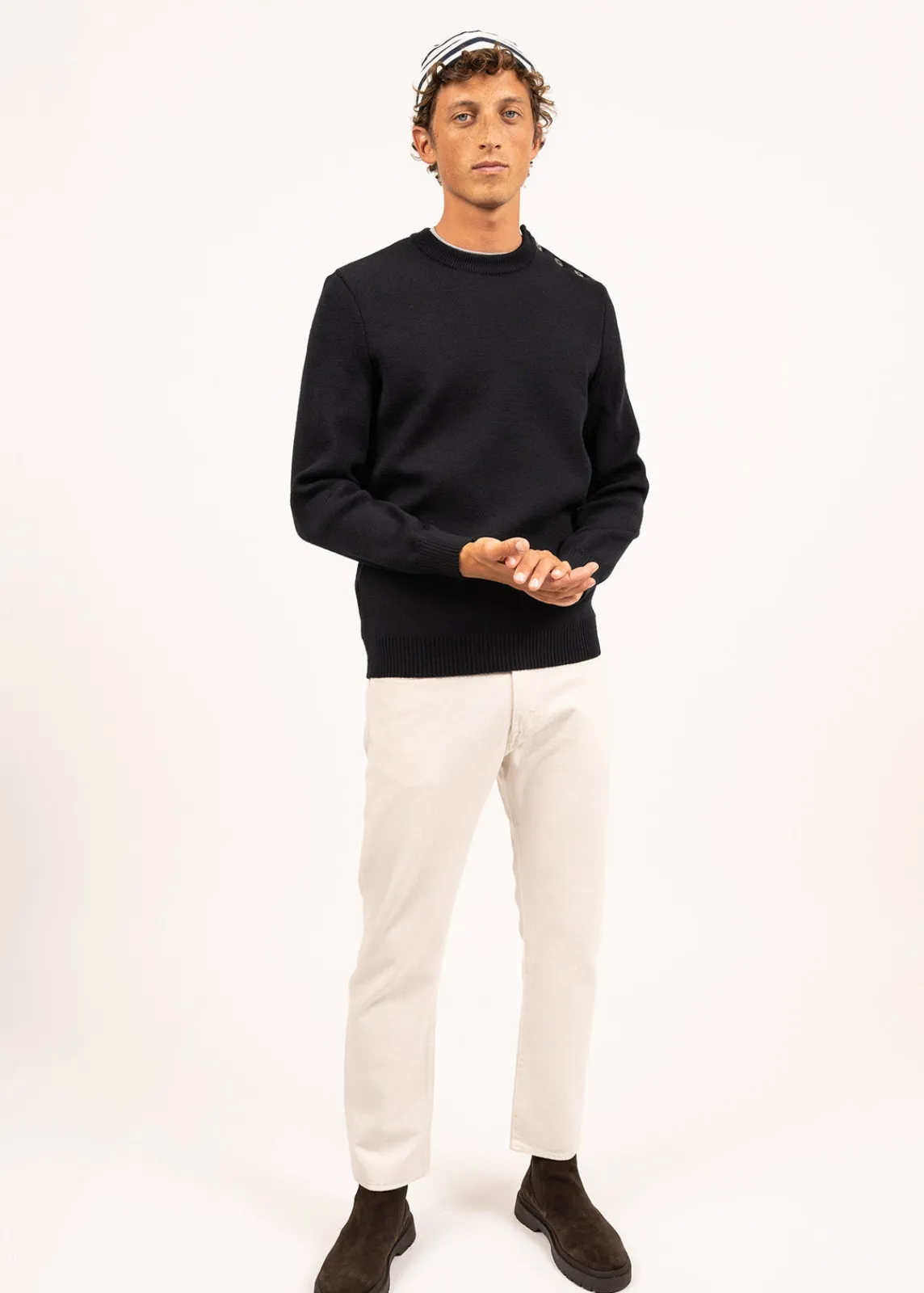 Saint James Sailor Jumpers|Sailor Jumpers*Cancale sailor jumper Navy